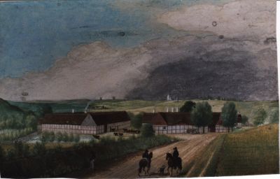 Vadstrup
Modtaget af Inge Lise Vohnsen SÃ¸rensen, Ã˜rby. Malet af Anton Vinther 1846.
